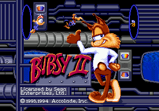 Заставка игры Bubsy II